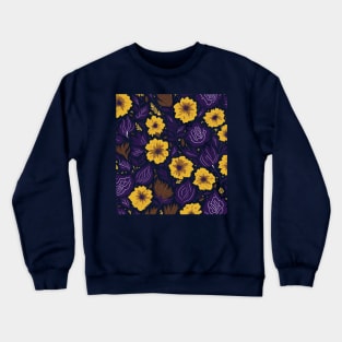 Flower pattern Crewneck Sweatshirt